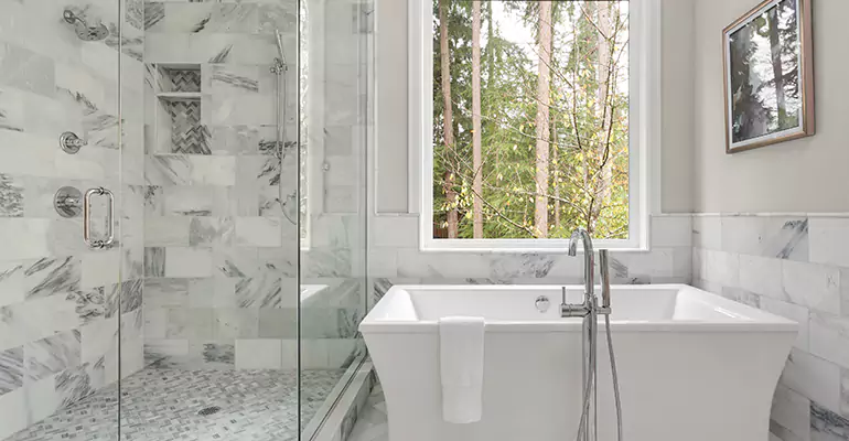 Bathtub to Tile Shower Conversion in Stockton